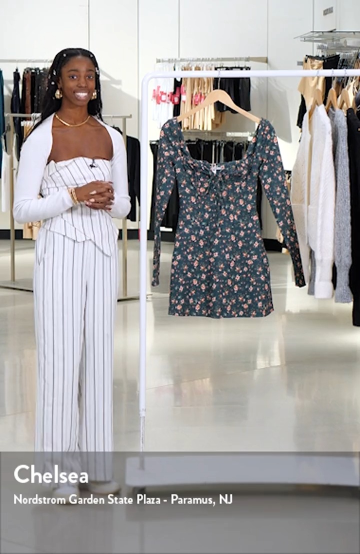 HOUSE OF CB Malika Long Sleeve Cocktail Minidress | Nordstrom