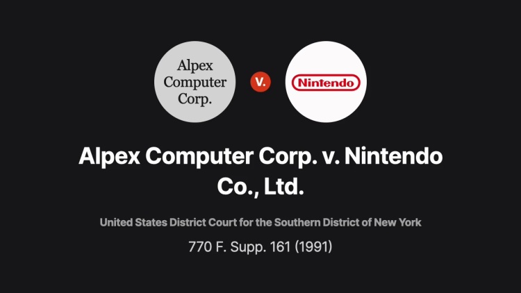 Alpex Computer Corp. v. Nintendo Co., Ltd.