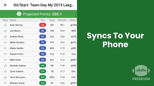 My Leagues - NFL 2023 - Sync