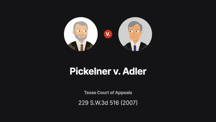 Pickelner v. Adler