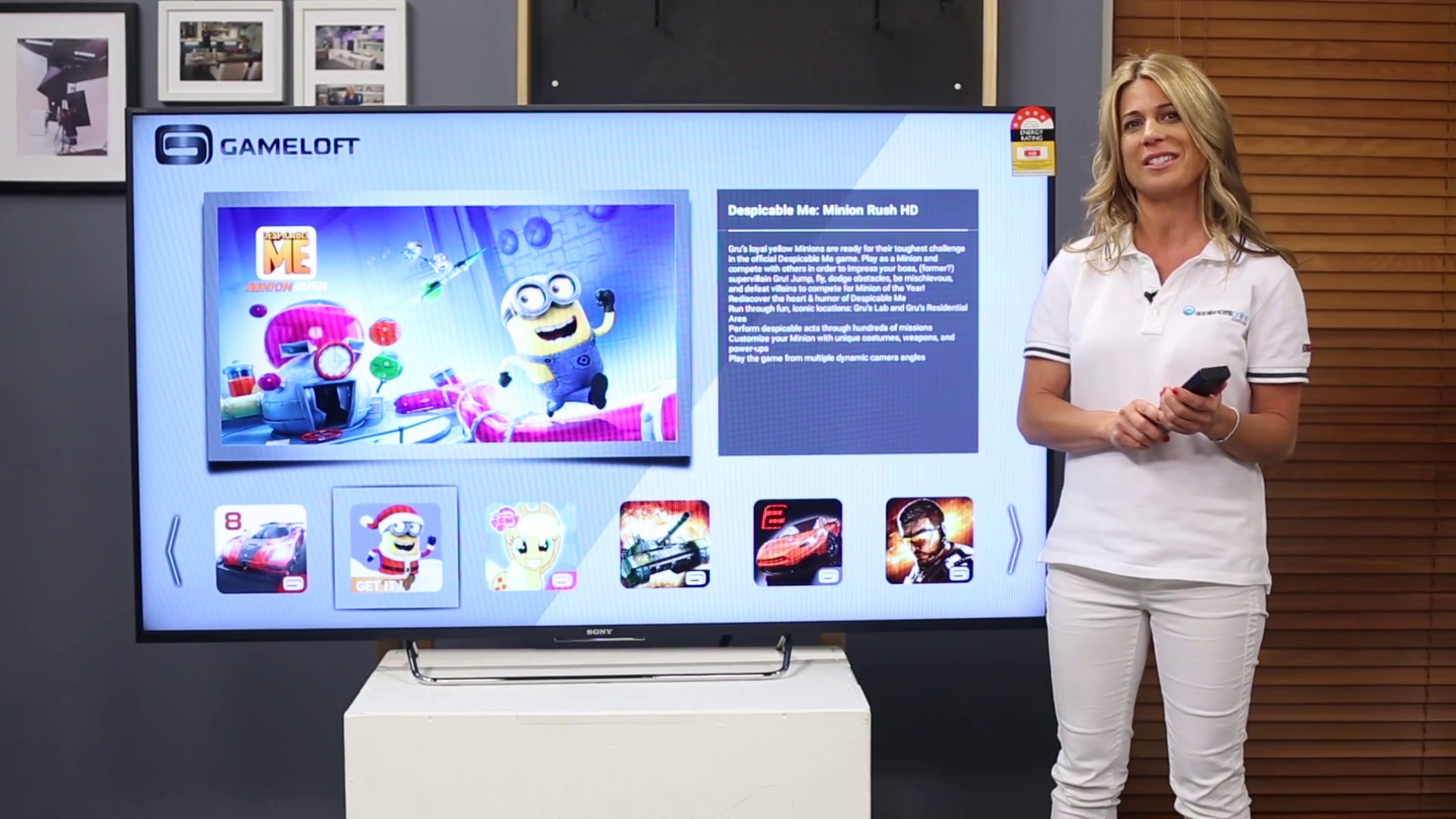 Sony KDL65W850C 65 Inch 165cm Full HD Smart 3D Android LED