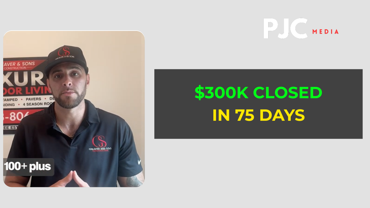 Zach’s testimonial: 100+ leads and close to $300,000 in sold work