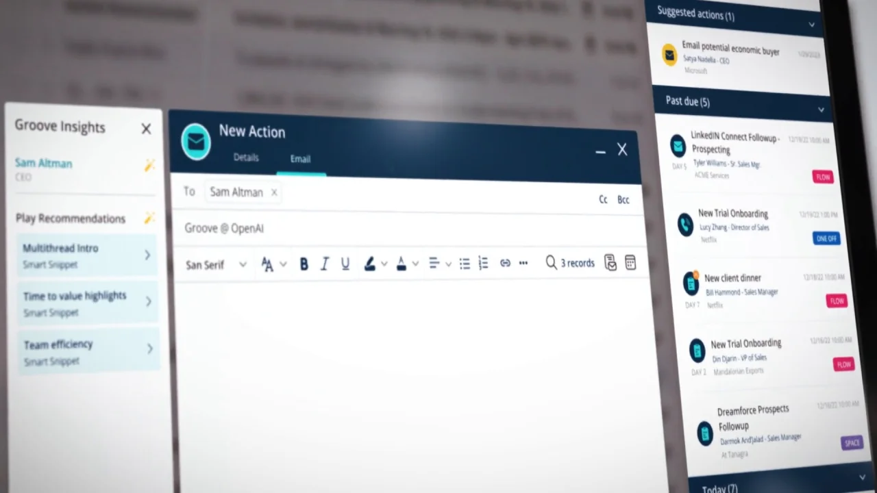 Groove Sales Engagement Platform (Salesforce sync for Gmail + Microsoft 365)