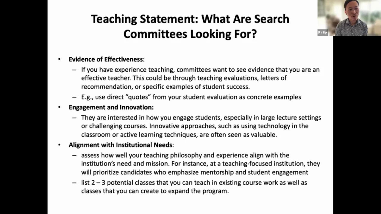 Navigating the Academic Job Market: Application Process and