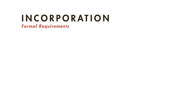Forming a Corporation