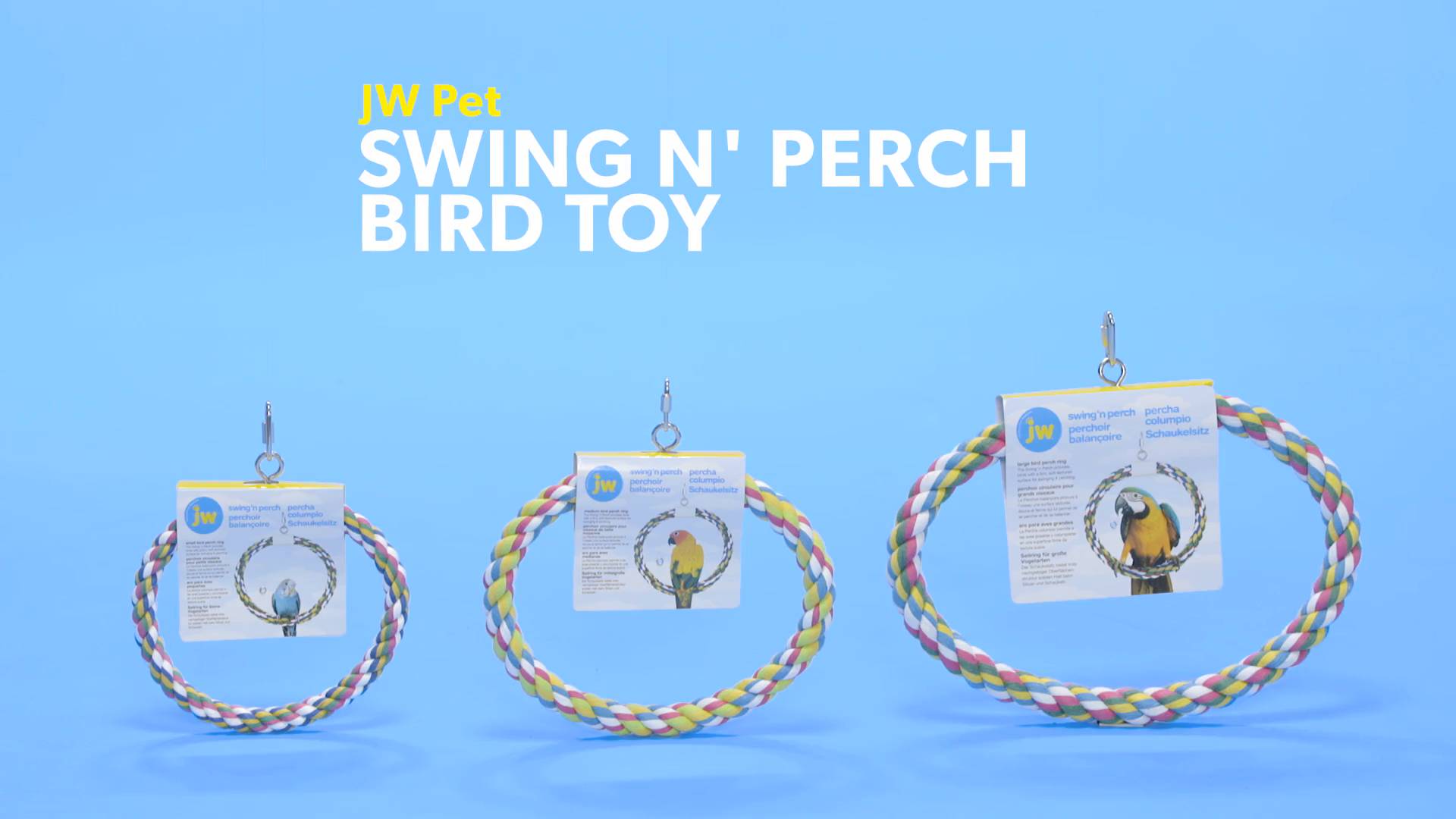 Booda 1 Ring Swing N-Feet Perch for Birds