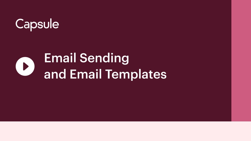 Email Sending and Email Templates