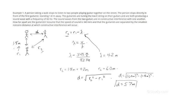 How to Calculate Path Differences for Constructive Interference in ...