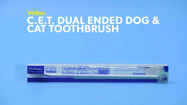 Classification Brass Them VIRBAC C.E.T. Dual-Ended Dog & Cat Toothbrush, Color Varies - Chewy.com