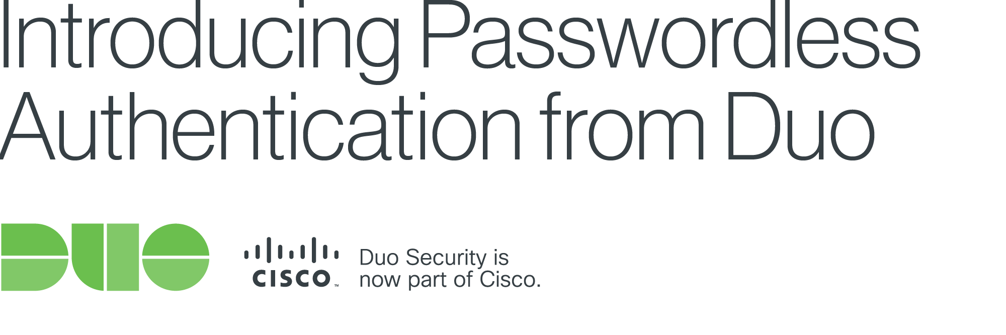 Introducing Passwordless Authentication from Duo