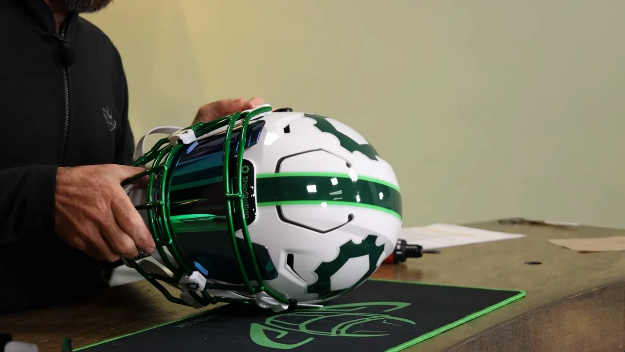 custom paint jobs on football helmets I Painted an NFL-Themed Football Helmet (Custom Helmet Art)