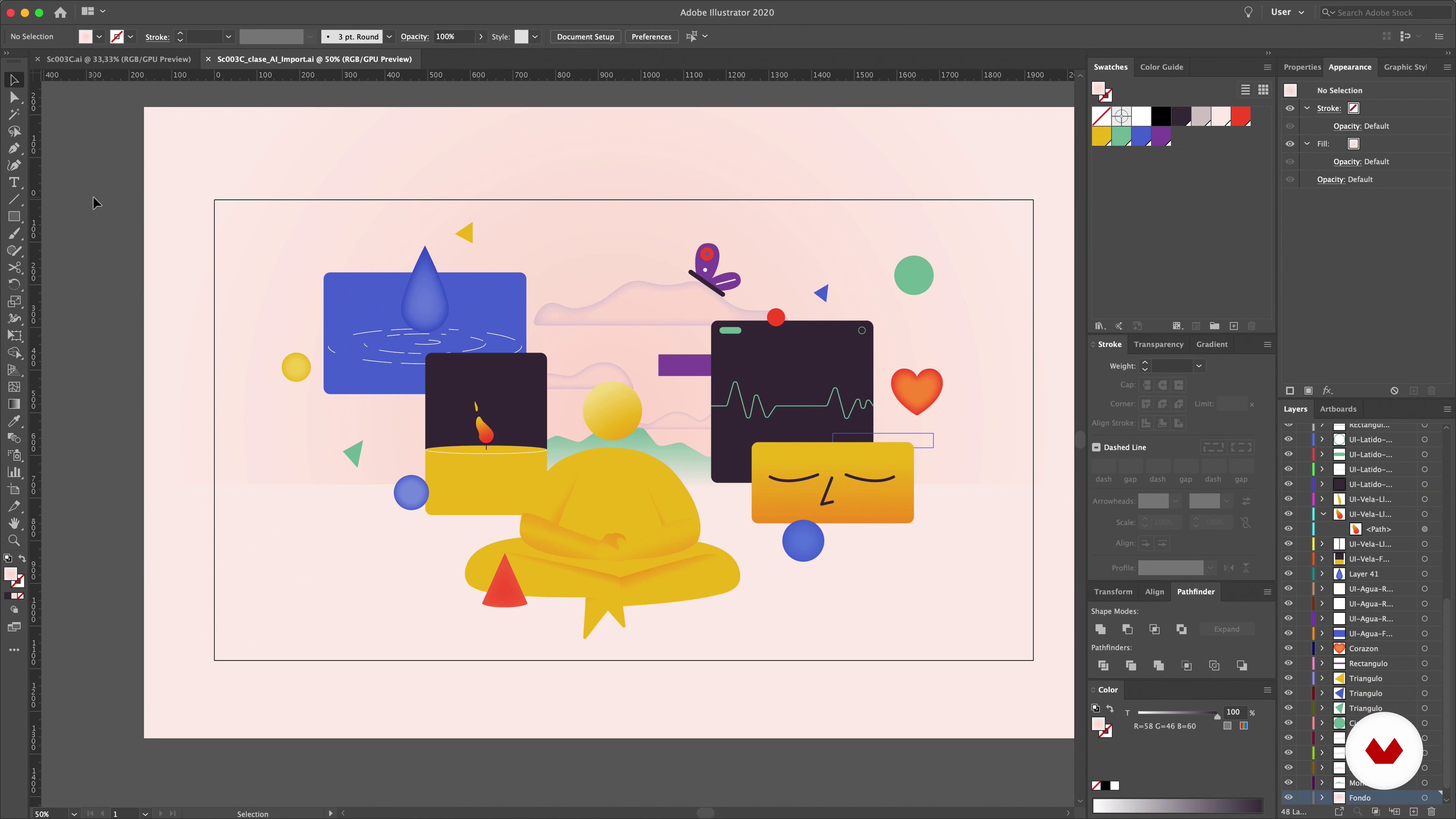 animate an adobe illustrator with after effects