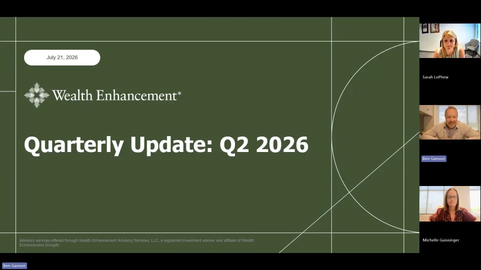 7.21.26 Webinar Replay | Market Updates, Current Events &amp; Financial Planning Strategies