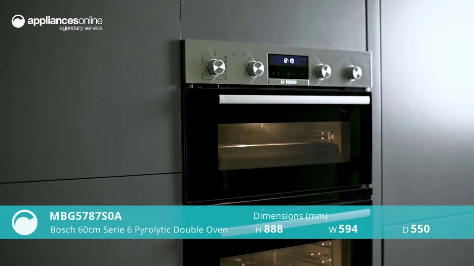 bosch double pyrolytic oven