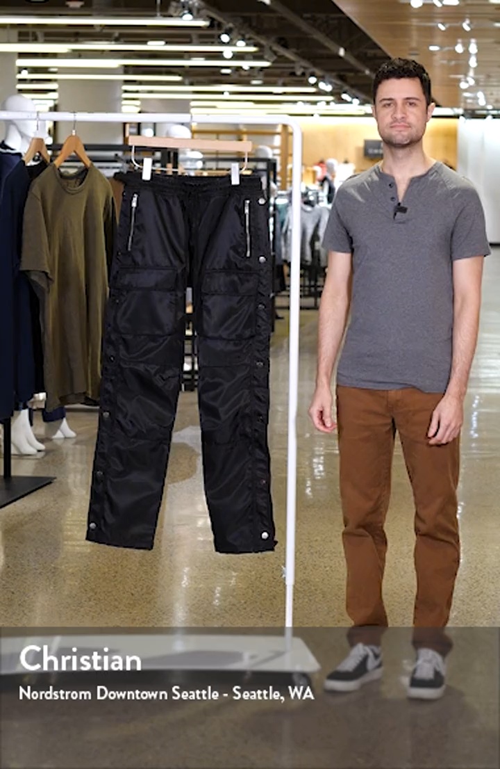 mnml Side Snap Nylon Cargo Pants | Nordstrom