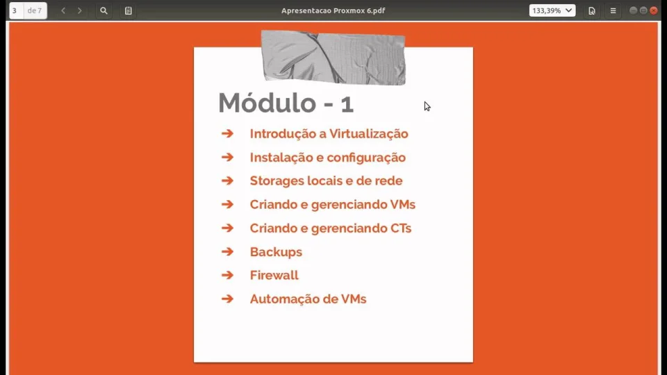 Webinar Escola Linux - Virtualização de Servidores com Proxmox® VE 