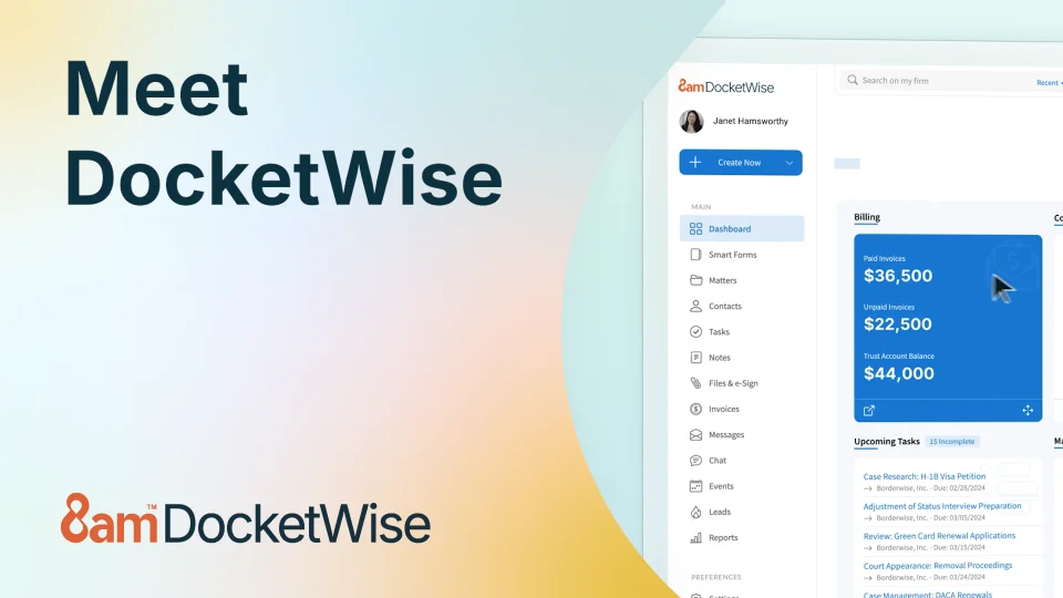 Immigration Law Firm Software Docketwise