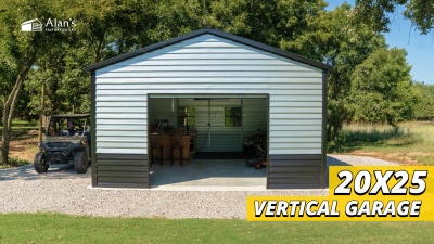 Video thumbnail for 20x25 - Vertical Garage