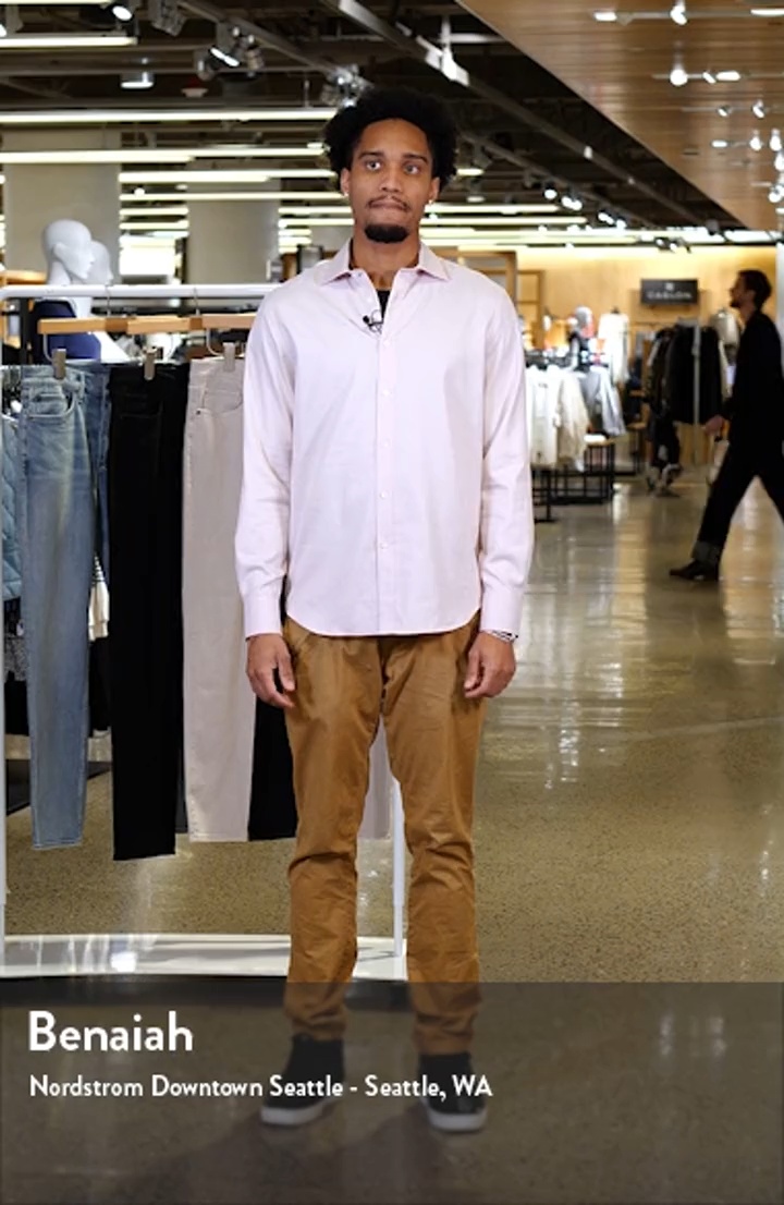 Axel Shaped Fit Jacquard Button-Up Shirt