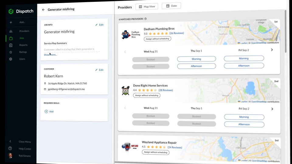 Jobber vs Dispatch Comparison GetApp
