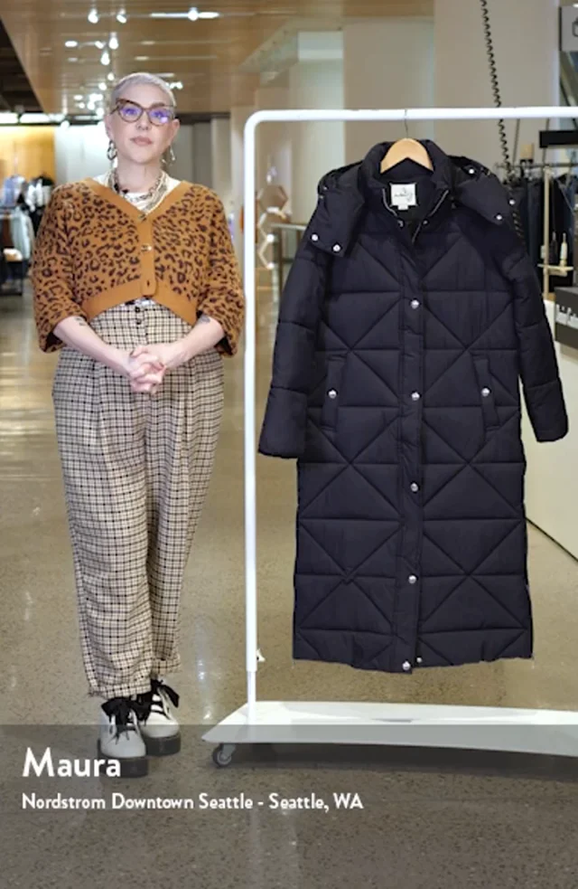 Sam Edelman Quilted Puffer Coat with Removable Hood Nordstrom