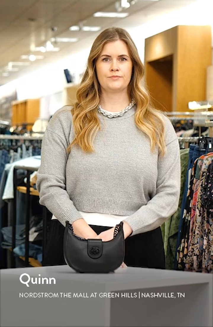 Small Chelsea Leather Hobo Crossbody Bag