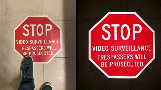 SlipSafe Reflective Floor Signs