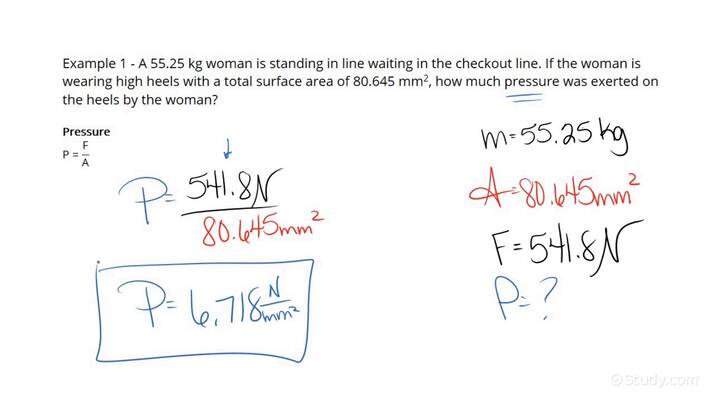 how-to-calculate-pressure-on-a-solid-2d-surface-due-to-a-force