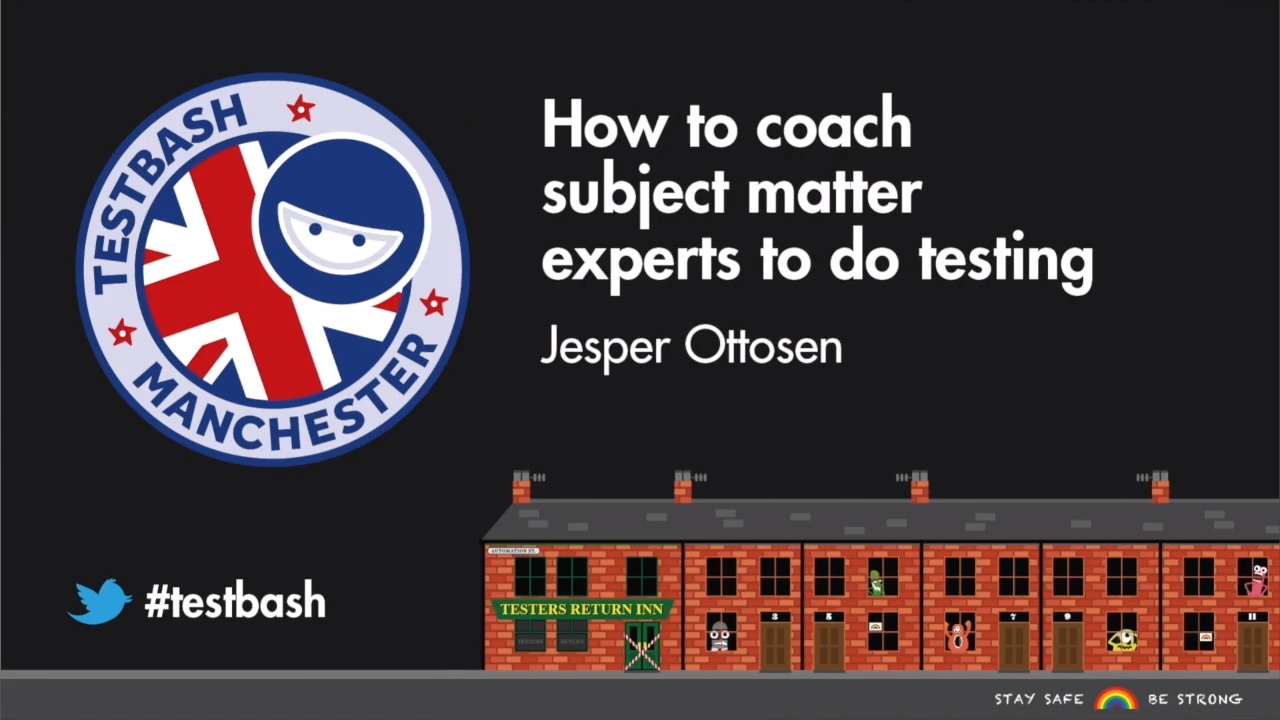 How to Coach Subject Matter Experts to Do Testing - Jesper Ottosen image