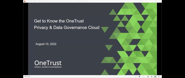 Introducing the OneTrust Privacy & Data Governance Cloud 