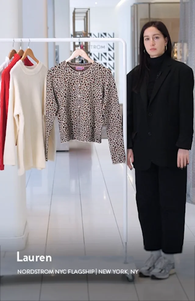 トップス 22AW COOHEM LEOPARD TWEED CARDIGAN 22AW COOHEM LEOPARD TWEED CARDIGAN