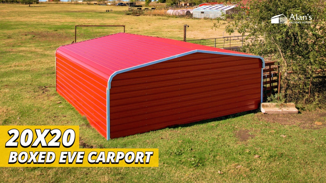 Video thumbnail for 20x20 - Boxed Eve Carport