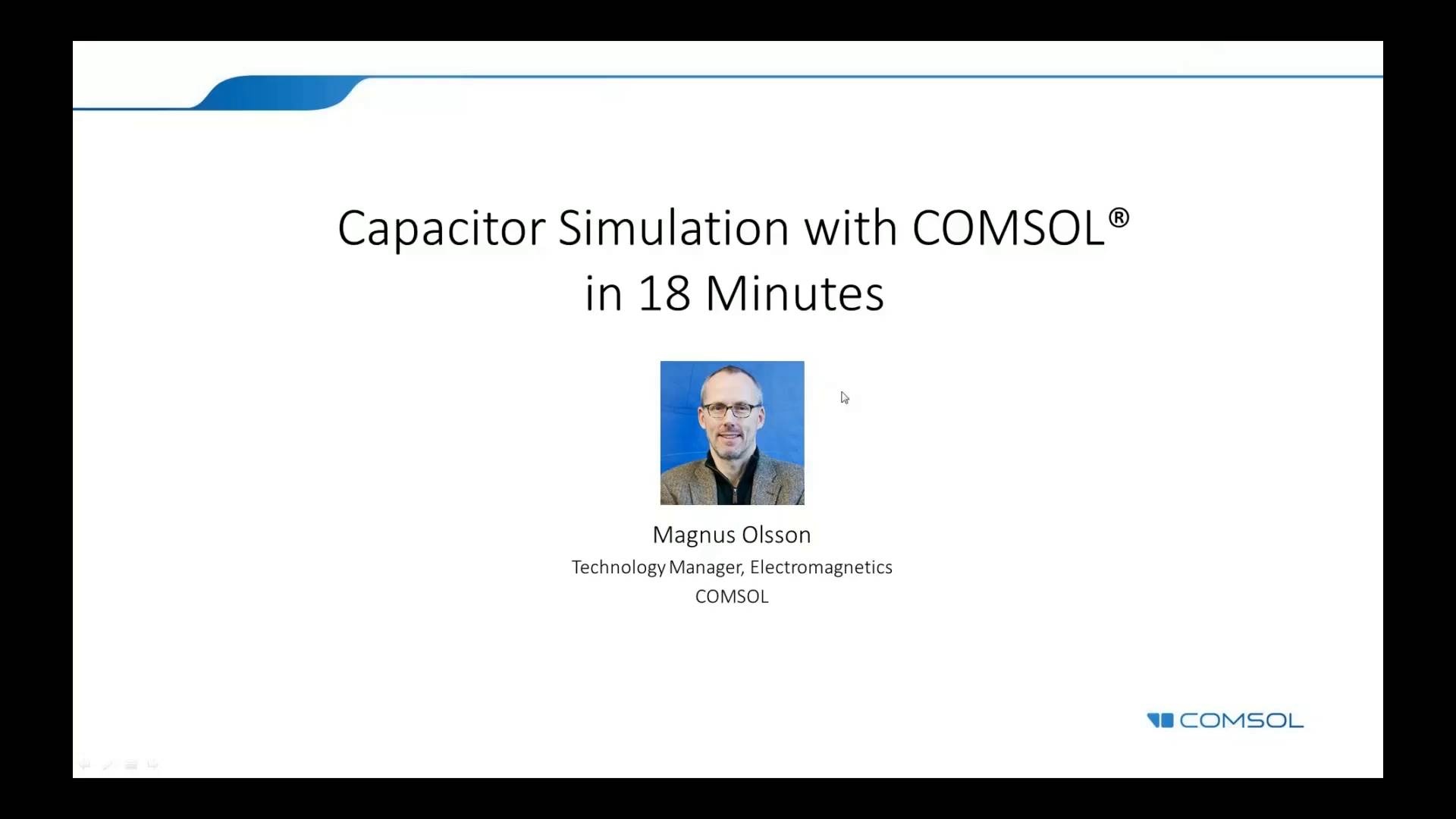 Introduction to Simulating Capacitors with COMSOL Multiphysics®