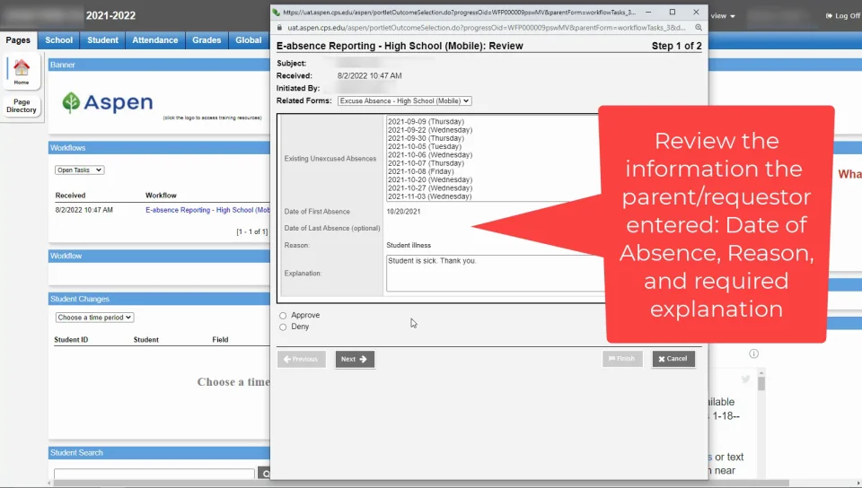 Update Student Information via Student Progress Center