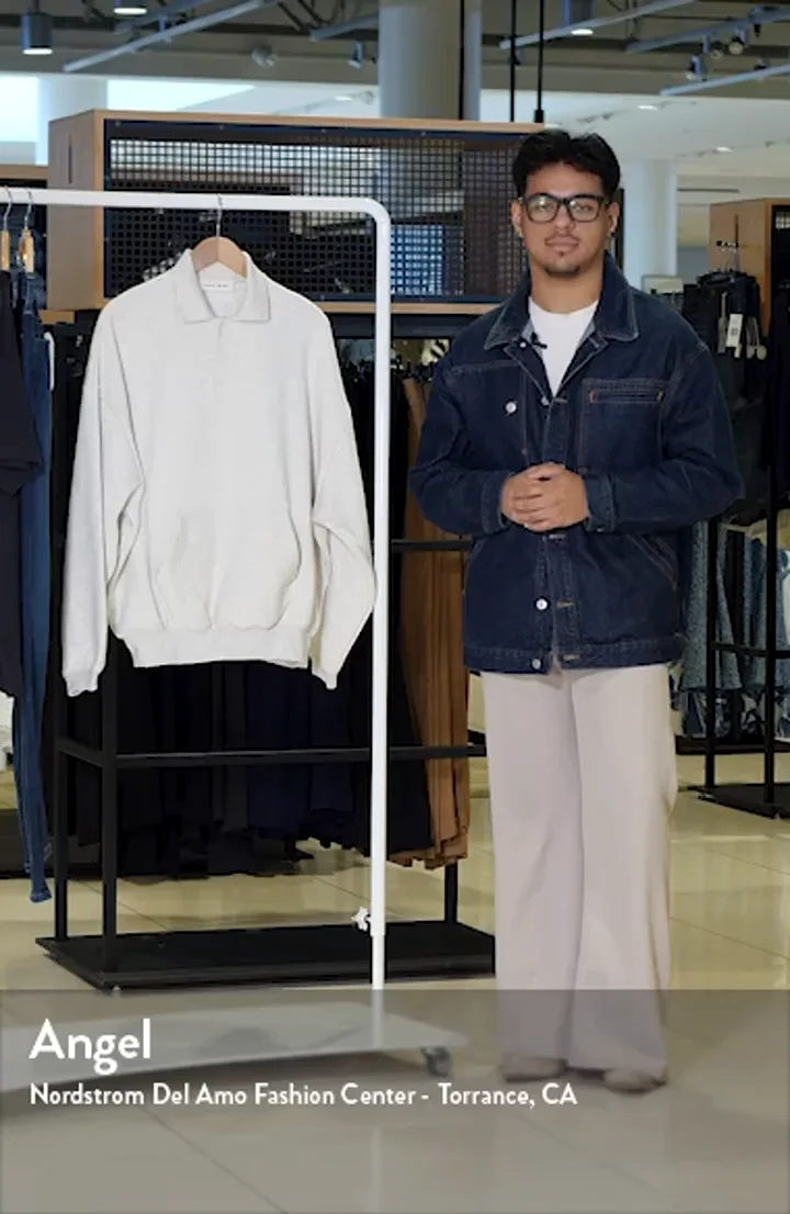 Fear of God Essentials Signature '90s Polo Sweatshirt | Nordstrom