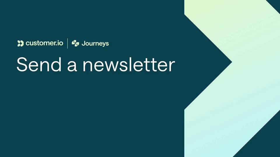 Learn how to send a one-time broadcast to your users, which we refer to as a newsletter—even though it isn't limited to email!