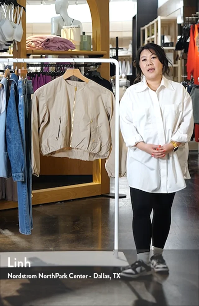 Madewell Bubble Sleeve Bomber Jacket Nordstrom