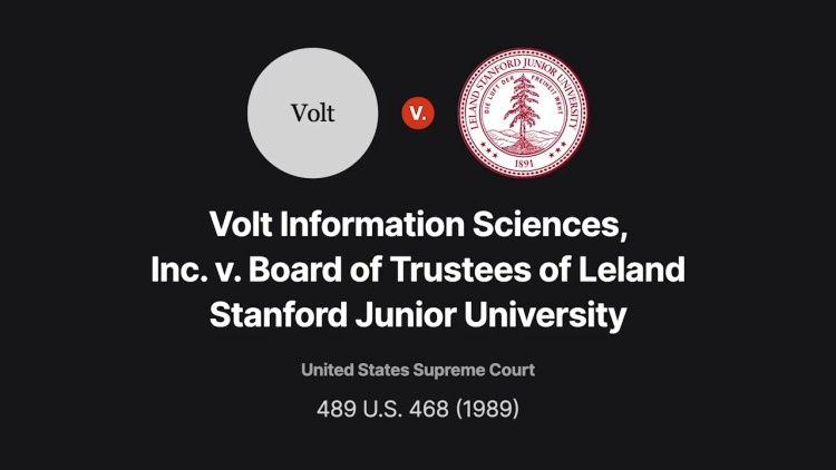 Volt Information Sciences, Inc. v. Board of Trustees of Leland Stanford ...