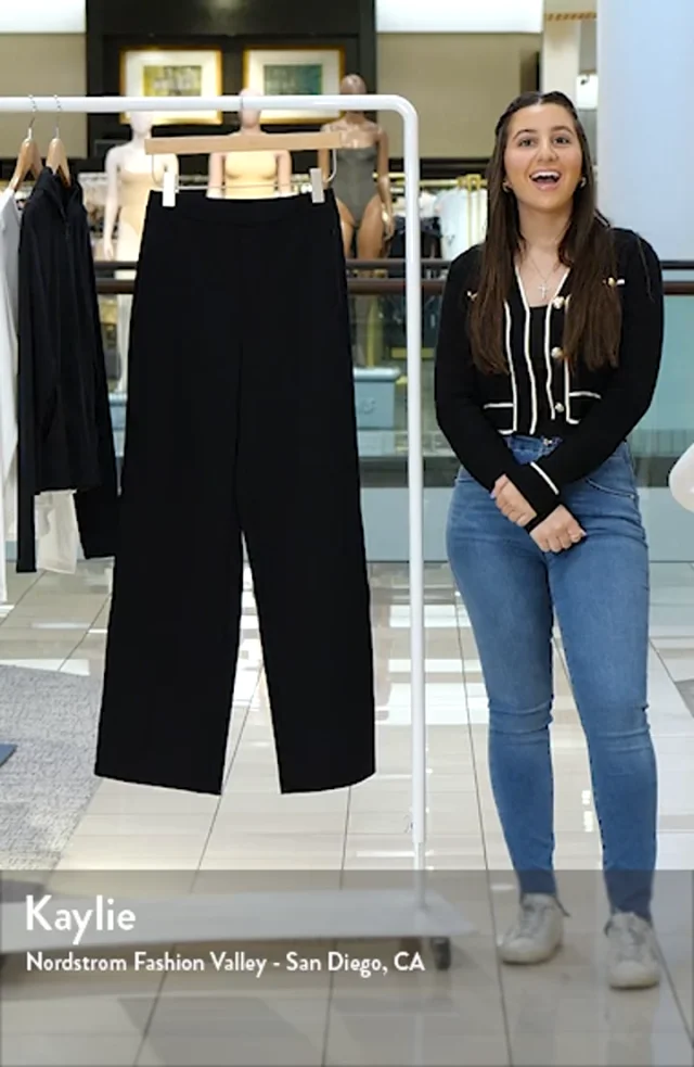 BANDIER Sport Logo Wide Leg Pants Nordstromrack