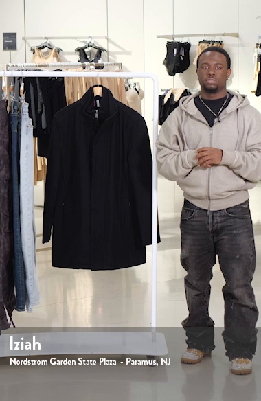 Cole Haan Signature Melton Wool Blend Topcoat | Nordstrom