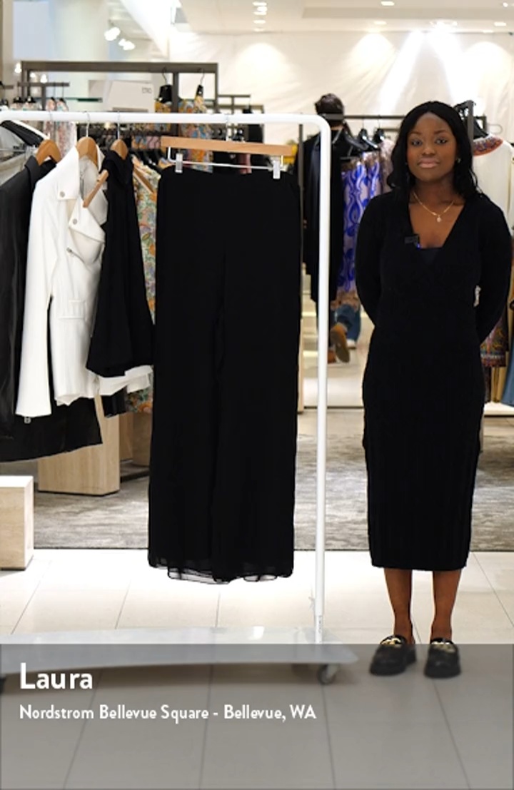 Alex Evenings Wide Leg Chiffon Pants | Nordstrom Alex Evenings Wide Leg Chiffon Pants | Nordstrom
