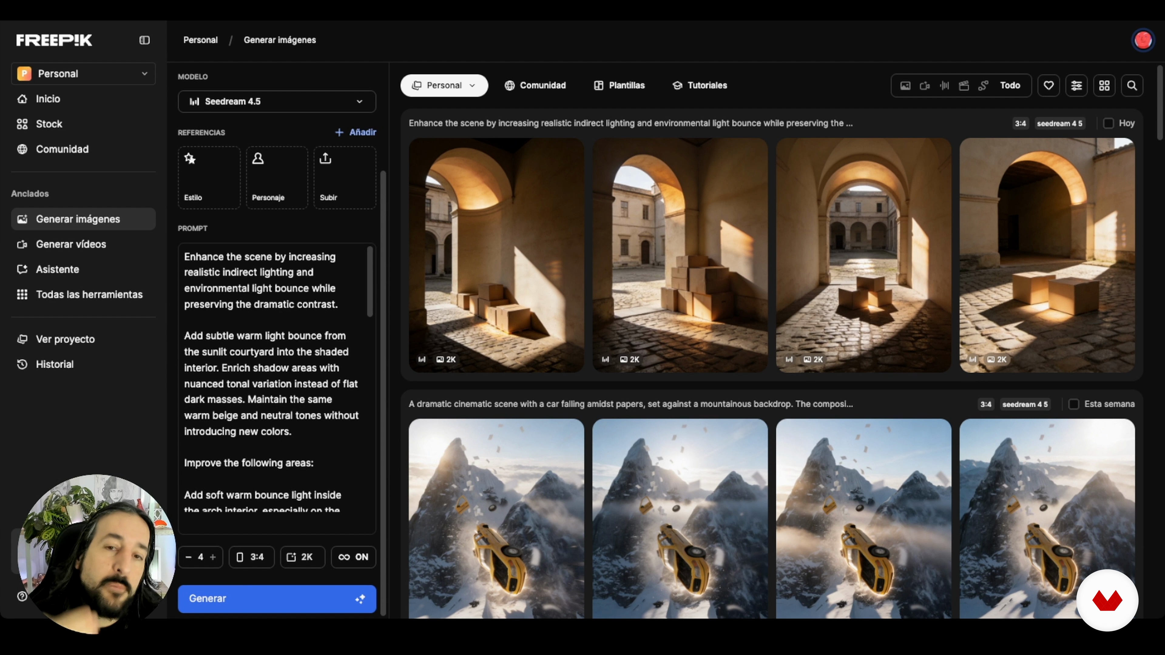Color and indirect light: coherence and shadow depth