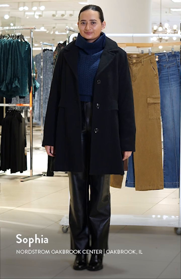 コート on&on Aline Silhouette Handmade Wool Coat NEW4WHB26_1F on&on Aline Silhouette Handmade Wool Coat NEW4WHB26_9F