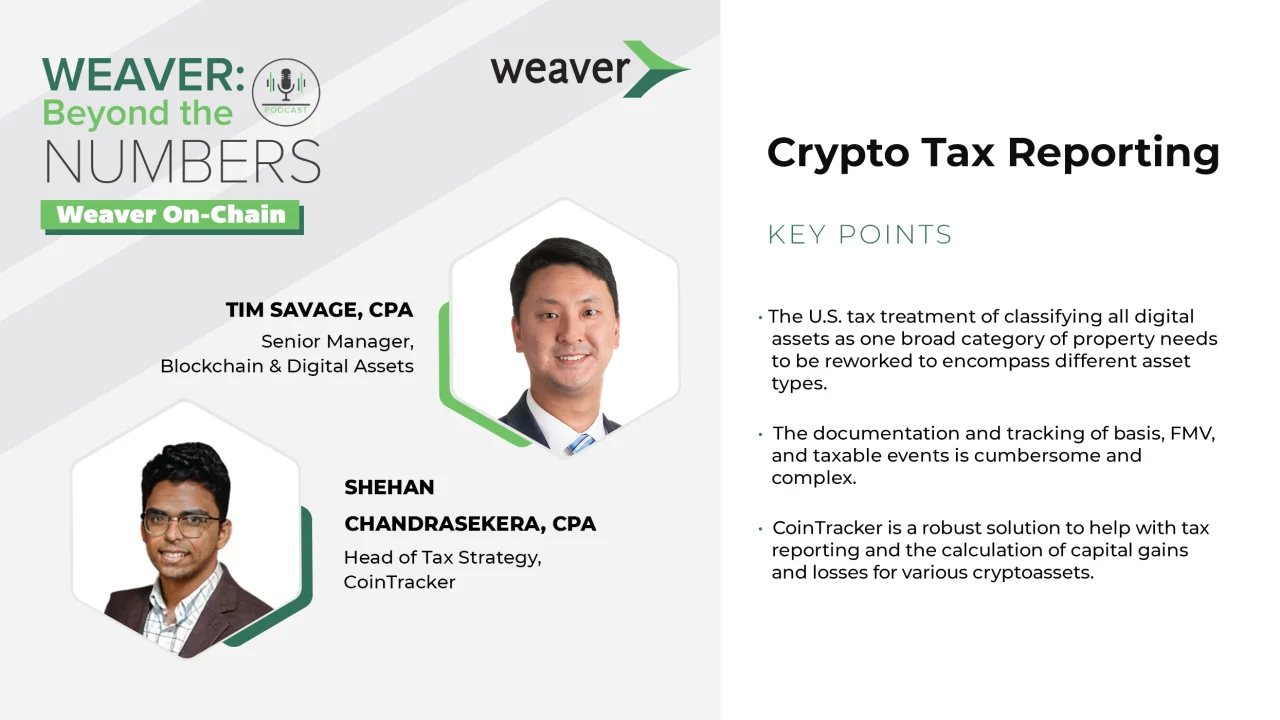 Weaver On-Chain: Crypto Tax Reporting