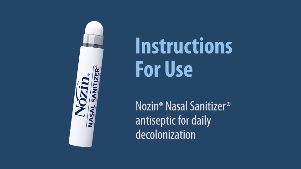 Nozin Nasal Sanitizer Antiseptic | Nozin Popswab® and Bottle