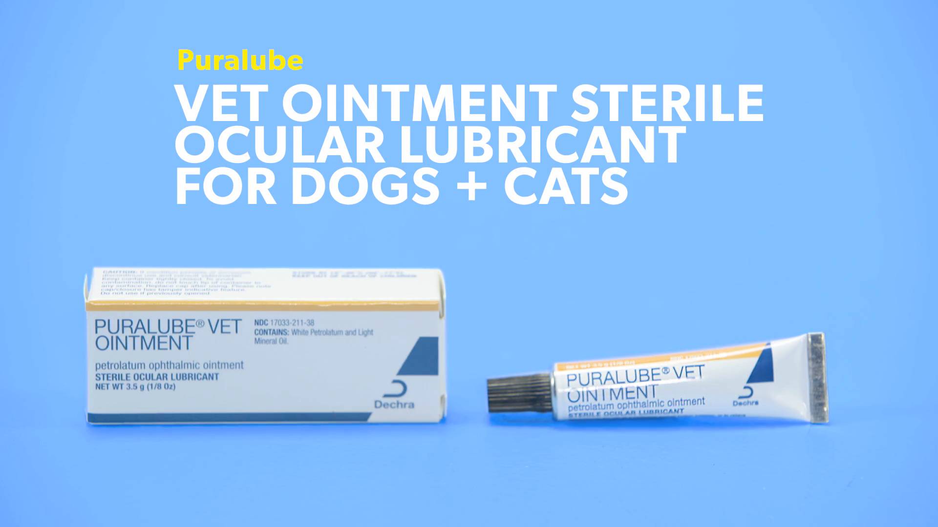 PURALUBE Vet Ointment Sterile Ocular Lubricant for Dogs & Cats