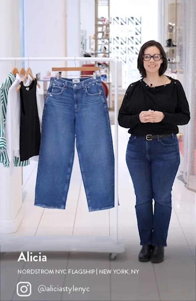 PAIGE Cameron High Waist Ankle Wide Leg Jeans | Nordstrom
