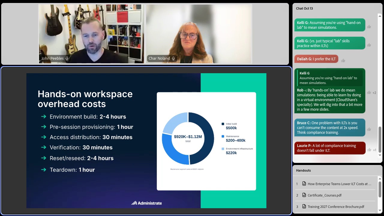 Lowering the Cost of Instructor-Led Training