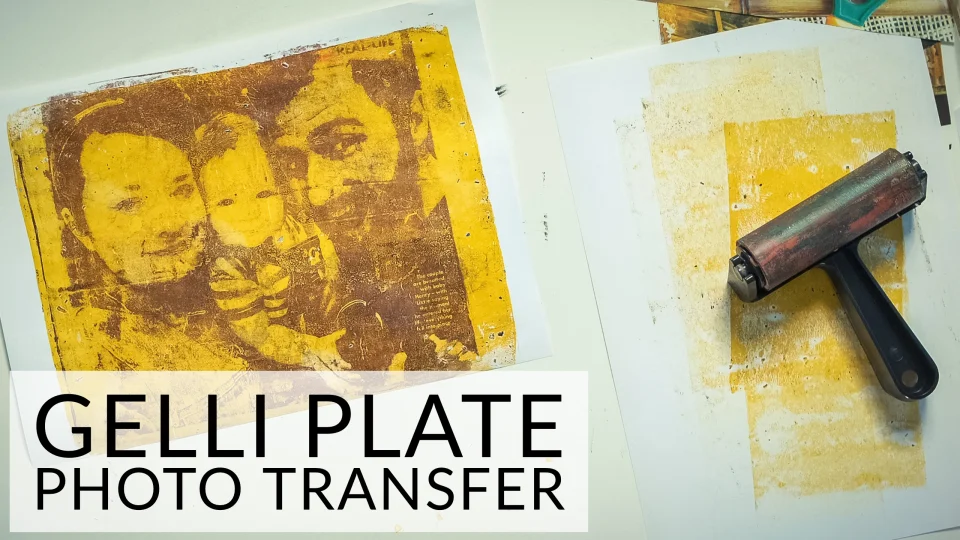Gel Printing Plates  Magazine Photo Transfer Technique - ZartArt