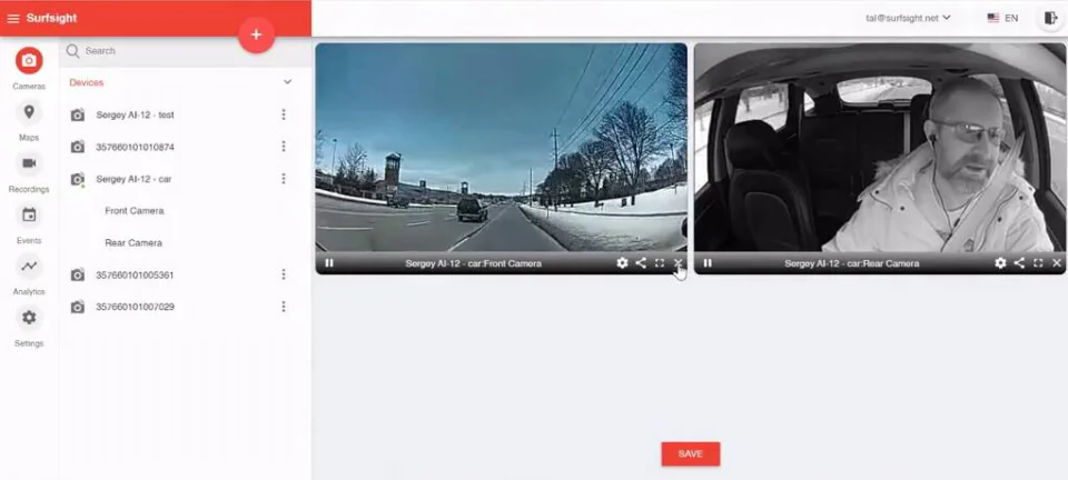 Live View Dash Camera + AI 4 Channel